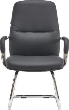Кресло для посетителей Everprof Vesta CF Экокожа Черный - 2